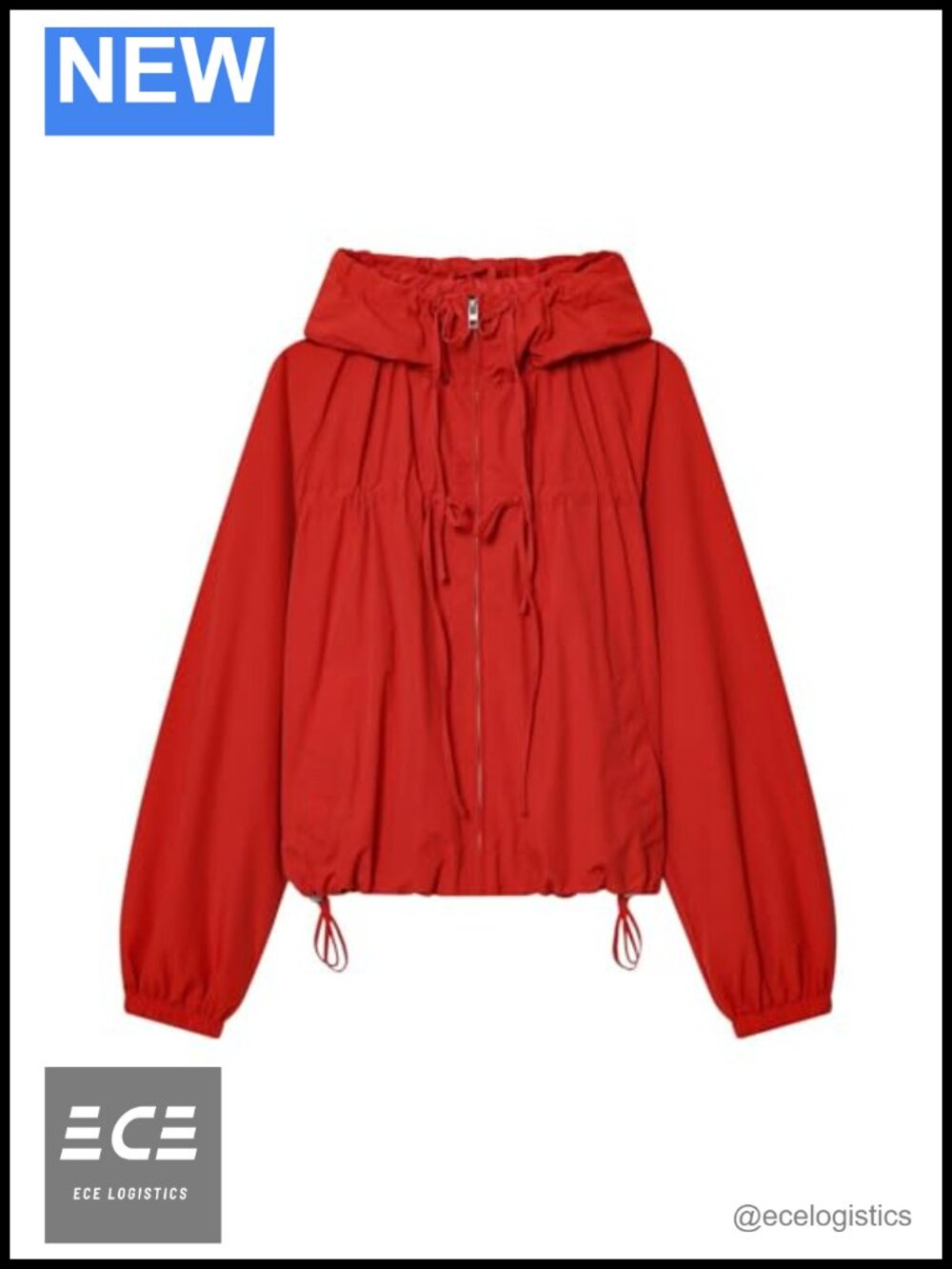 Women's Windbreaker Jacket Lightweight Oversized Hooded Jacket Fall